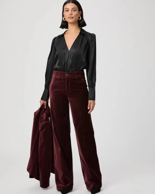 Sasha Trousers Dark Oxblood