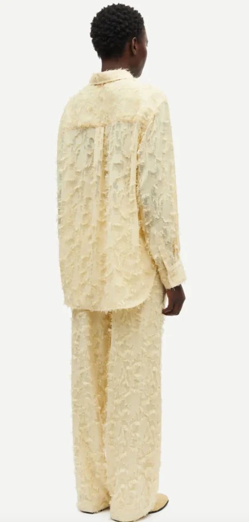 Satove Trousers Dusty Yellow