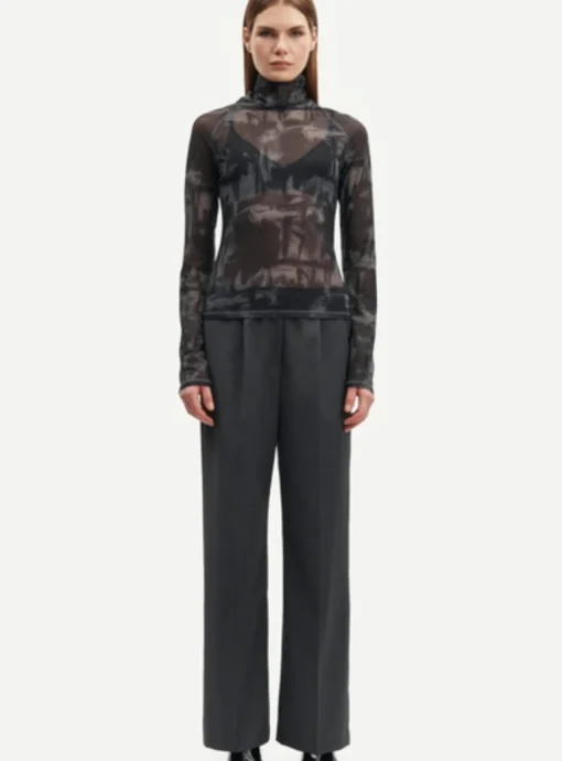 Satove Trousers Iron Gate