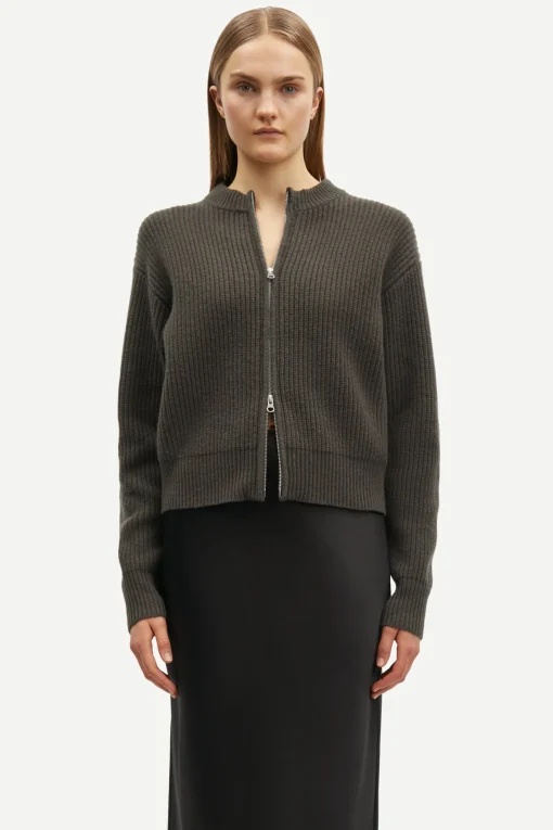 Sazlata Cardigan Black Olive