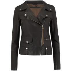 Seattle Thin Leather Jacket Black