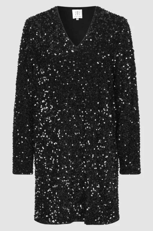 Shimmer Dress Black