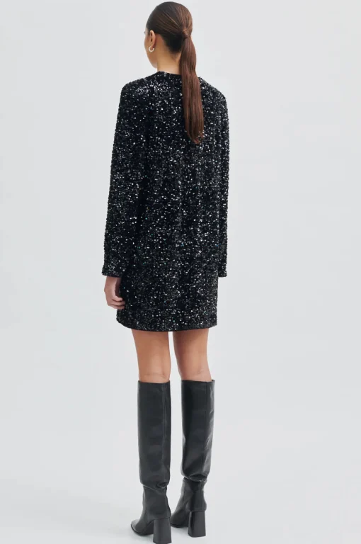 Shimmer Dress Black