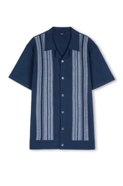 Silas Shirt Blue Heather Multi