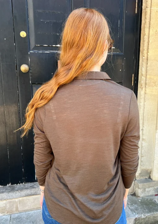 Silk Front Shirt Cocoa