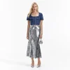 Silver Sequin Maxi Skirt