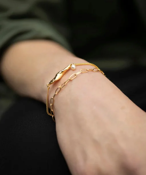 Siren Mermaid Chain Bracelet Gold