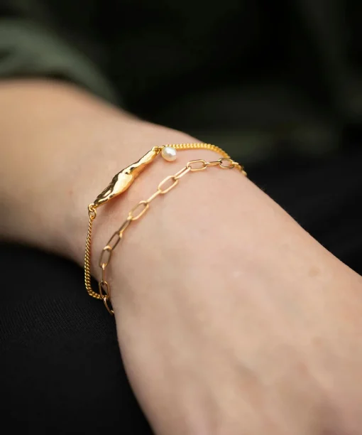 Siren Mermaid Chain Bracelet Gold