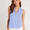 Sleeveless Pullover Top Peri Blue