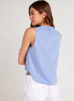 Sleeveless Pullover Top Peri Blue