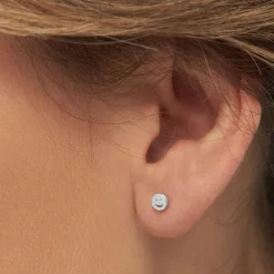 Smiley Earring Silver