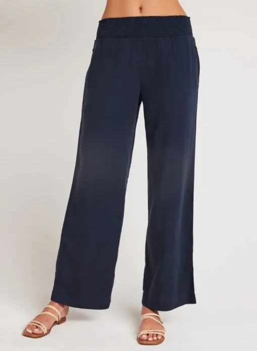 Smocked Waist Trousers Endless Sea