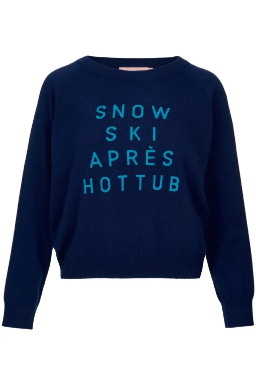 Snow Ski Apres Hot Tub Navy