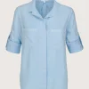 Split Back Shirt Clear Water
