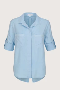 Split Back Shirt Clear Water