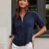 Split Back Shirt Endless Sea