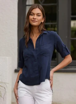 Split Back Shirt Endless Sea
