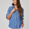 Split Back Shirt Moonlit Haze Wash