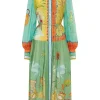 Surrealist Summer Ramie Shirtdress