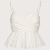 Tie Front Blouse White