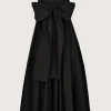 Tie Front Dress Black