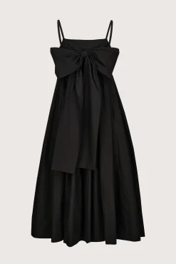 Tie Front Dress Black