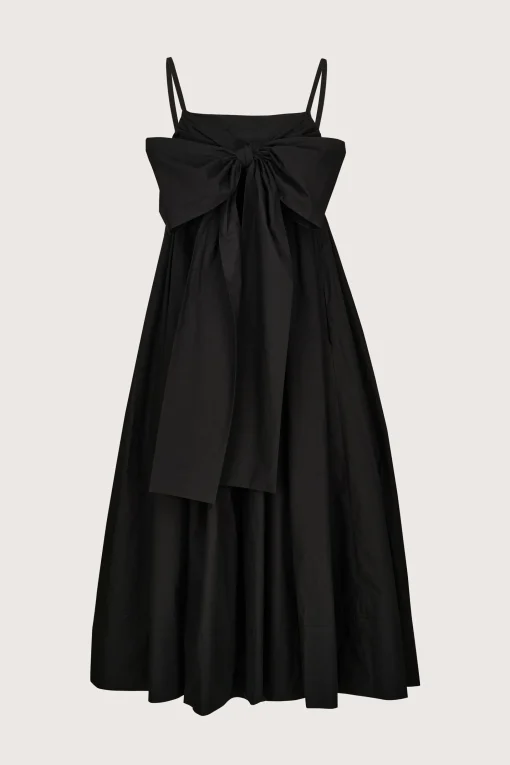 Tie Front Dress Black
