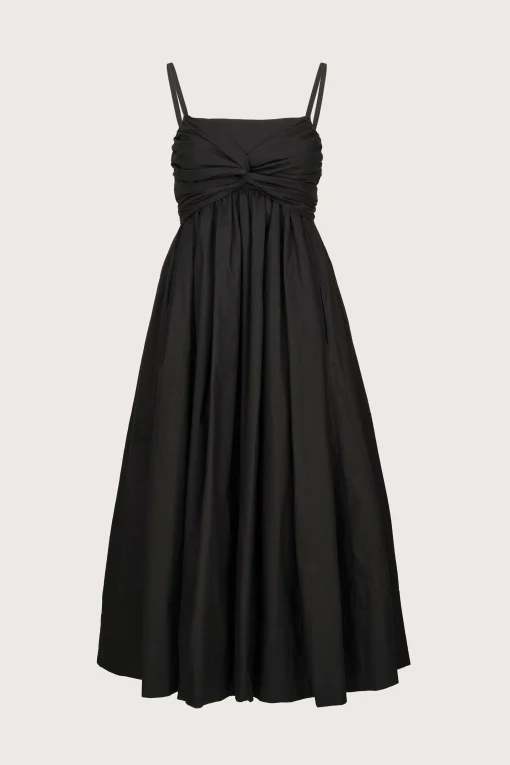Tie Front Dress Black