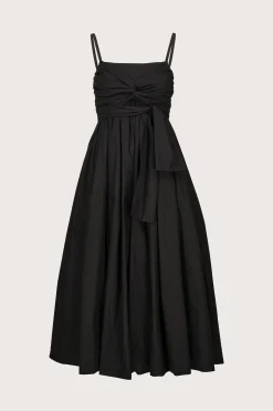 Tie Front Dress Black