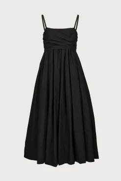 Tie Front Dress Black