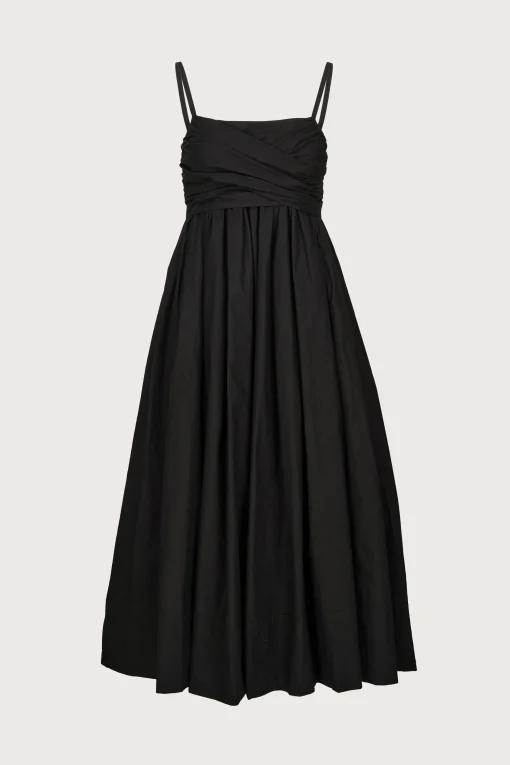 Tie Front Dress Black