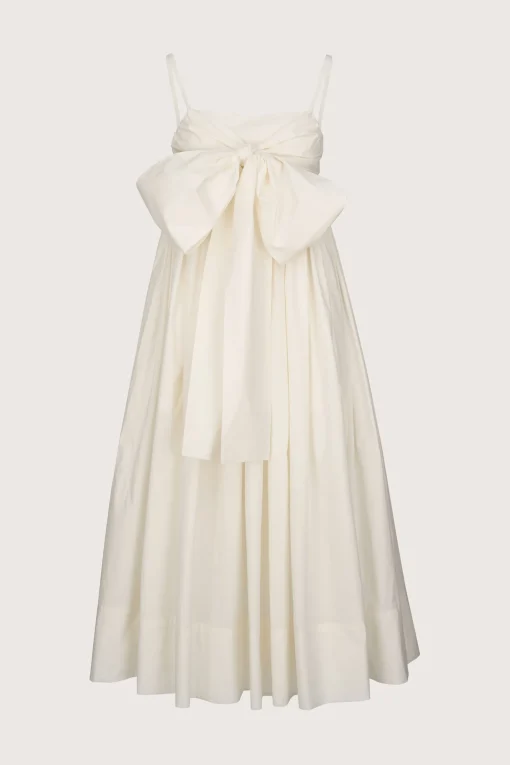 Tie Front Dress White
