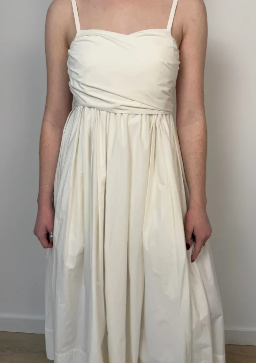 Tie Front Dress White