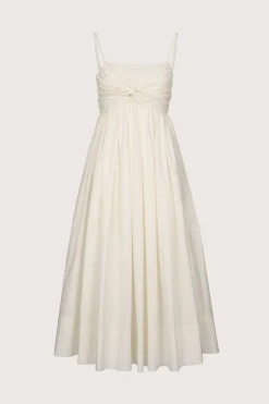 Tie Front Dress White