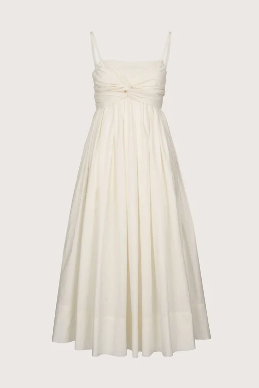Tie Front Dress White