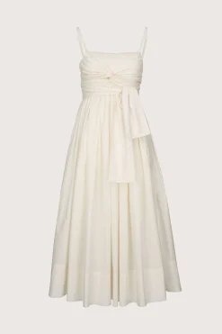 Tie Front Dress White