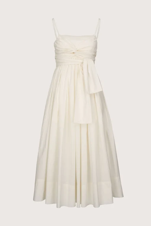 Tie Front Dress White
