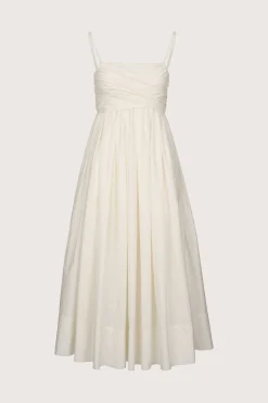 Tie Front Dress White
