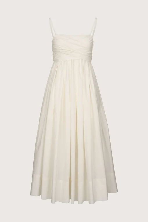 Tie Front Dress White