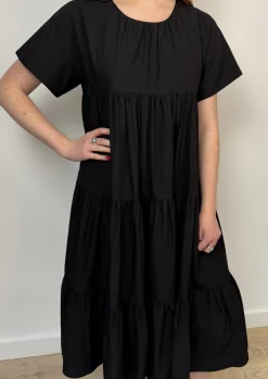 Tiered Dress Black
