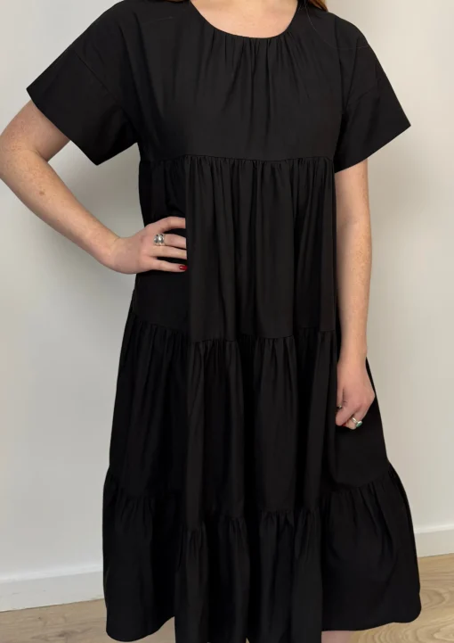 Tiered Dress Black