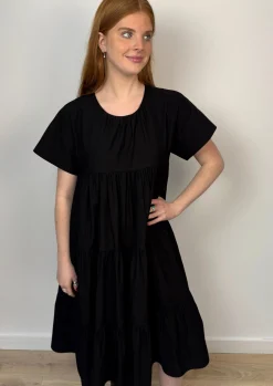 Tiered Dress Black