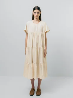 Tiered Dress Cream