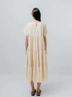 Tiered Dress Cream