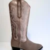 Tulsa Western Boot Beige/Smoke