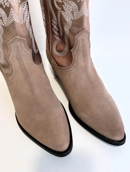 Tulsa Western Boot Beige/Smoke