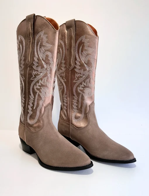 Tulsa Western Boot Beige/Smoke