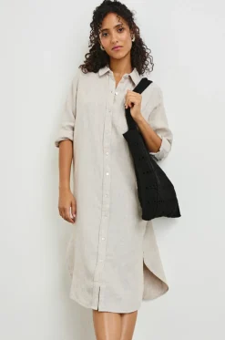 Val Dress Heathered Flax