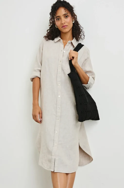 Val Dress Heathered Flax