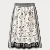 Vanessa Zodiac Printed Midi Skirt